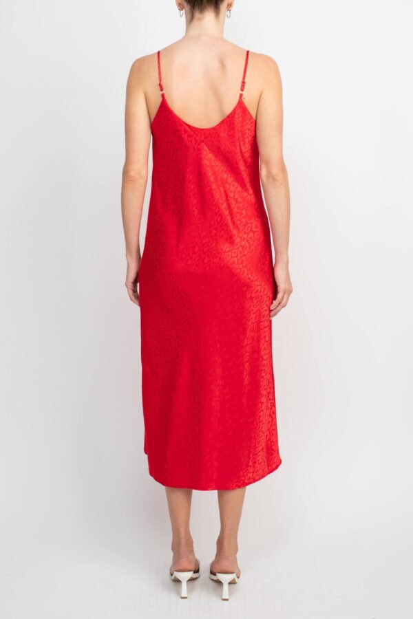 5 Pieces of Cow Neck Slip Dresses - Red - Image 3