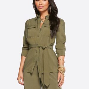 Army Green Cargo Shirt